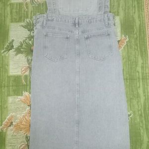 Denim Jumpsuit Skirt