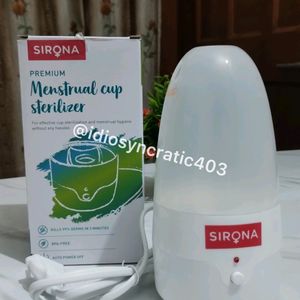 Sirona MENSTRUAL CUP (medium)& ELECTRIC STERILIZER