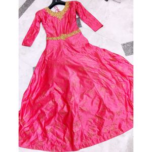 Heavy Pink Ethnic Gown