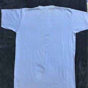 Solid BuleColor Round Neck T-shirt For Fashion Boy