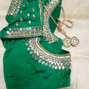 Heavy Aari Work Blouse  💚