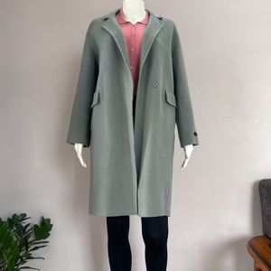 Pastel Blue Drop Shoulder Premium Overcoat