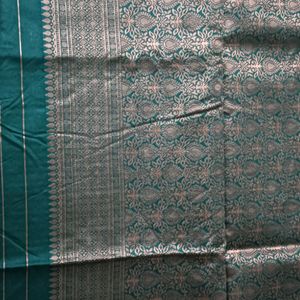 Banarasi Cotton Silk Saree With Blouse