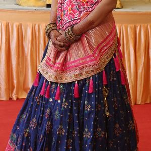 Blue Pink Chaniya Choli