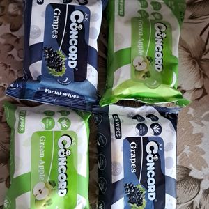 Pack Of 4 : A.K Concord Travelling Baby Wipes