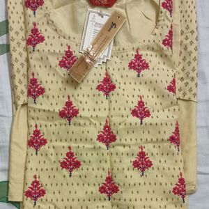 Cream/Beige Color Branded Kurti