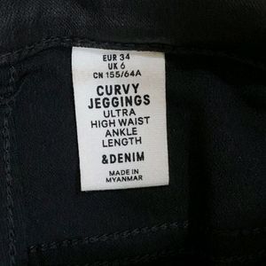 H&M Leather Jeans