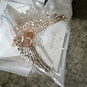 Pearl Tassel Butterfly Metal Clutcher Korean Hair