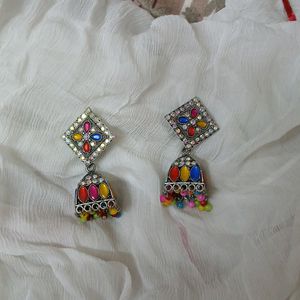 Multicolor Jhumka