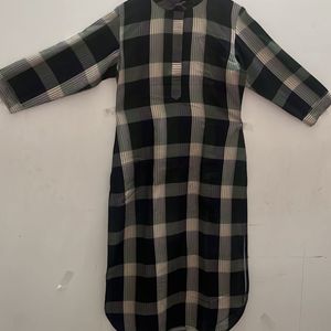 Wool Check Shirt With Pent