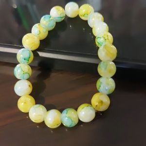 Beautiful Elegant Marble Print Pearls Bracelet