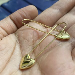 Gold Heart Earrings