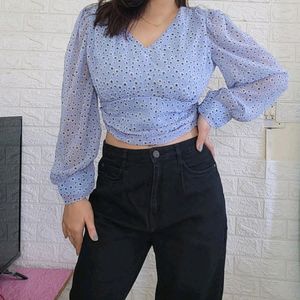 New With Tag Stylish Branded Top Polka Dots Prints