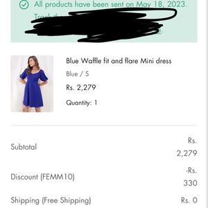 Blue Dress From Femmella