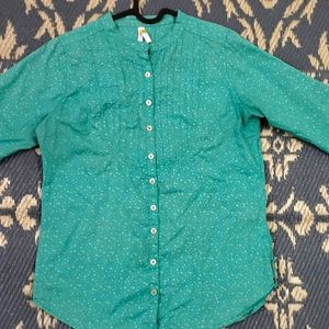 Cotton Green Shirt