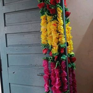 Diwali Decor  7 Ft Artificial Flowers Laad Mala