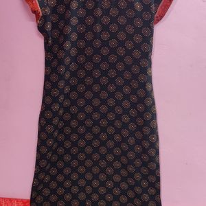 Multicolored Straight Short Kurti