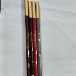 Lipliner Cum Eyeliner Pencil 4 Pc