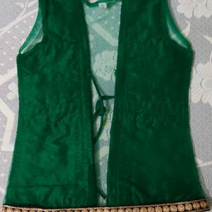 Girls Embroidered Jacket with Dupatta for Girls - Size 26