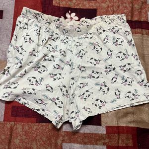 Women Cow Printed Shorts