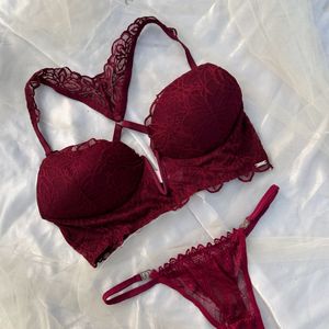 Victoria Secret Bra With Thong Set