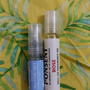 Combo Offer: Hair Mist And Rose Perfume Oil!