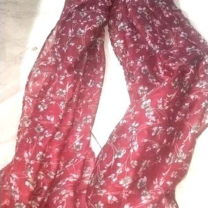 Maroon Cotton Stole