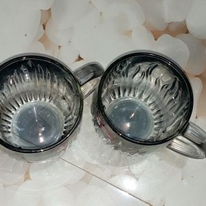 Set Of Two Transparent Mug