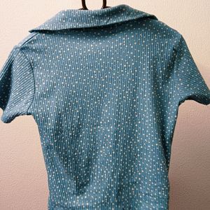 Zara Blue Top