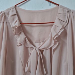 Baby Pink Ribbon Blouse