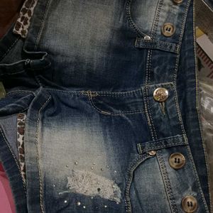 Jeans Hot Pant For Girls