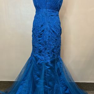 Navy Blue Lace Gown