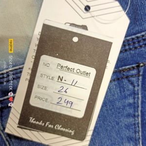 (N-11) 26 Size Slim Fit Denim Jeans