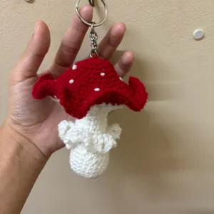 Cute Popping Mushroom Keychain/bagcharm🍄