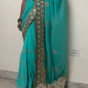 Heavy Border Saree