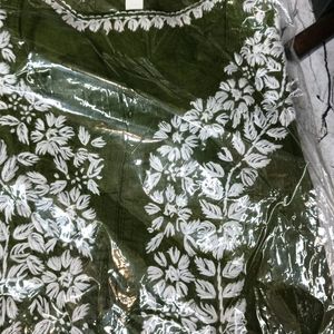 Chikenkari Short Kurti