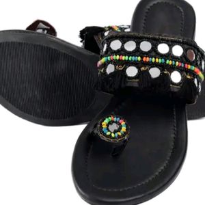 Modern Woman Flats Multicolor Chappal