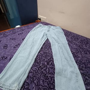 High Waist Light Blue Jeans