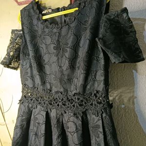 Black Colour Mini Frock