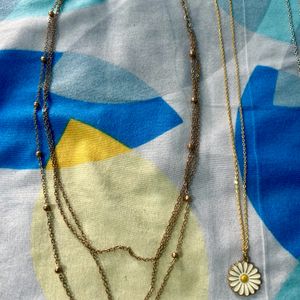 5 Pieces Of Dainty Necklaces.