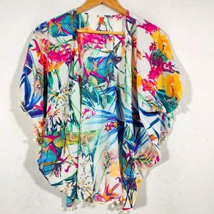 Multi Color Printed Overcoat