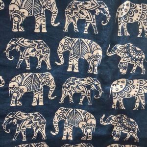 Elephant Ethnic Print Tie Top