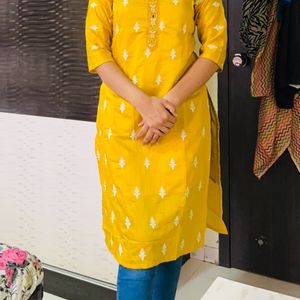 Yellow Kurta