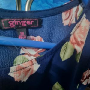 Blue Floral Top from Ginger