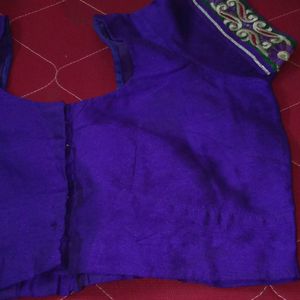 Silk Embroidery Blouse Like New