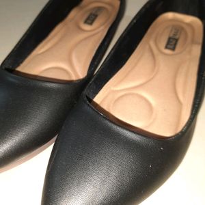 Black Ballerina Shoes UK5 38