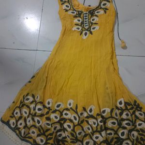 Gown With Leggings And Dupatta