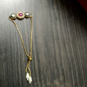 New Kundan Bracelet with Chain