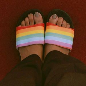 Multicolour Flip Flops 🌈