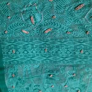 Rama Green Tissue Saree